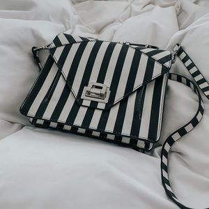 Zara Striped Crossbody Bag
